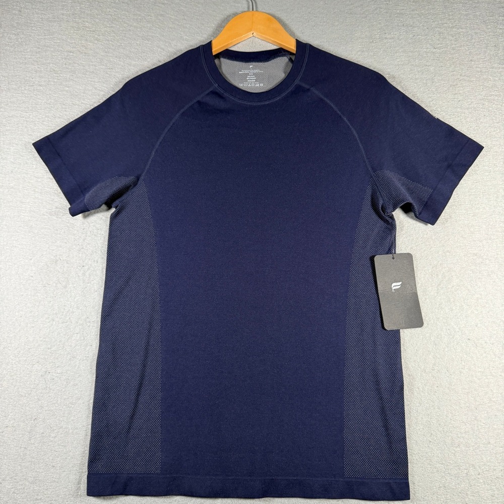 Fableticsβ Mens The Training Day Tee Deep Navy Blue Athletic Shirt Small NEW